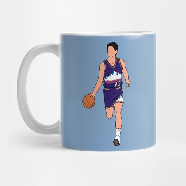 John Stockton Dribbling by rattraptees